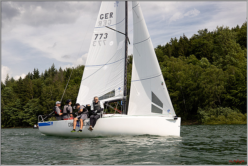 J70 - WOODLAND, 12.06.2021 Segelboot; Segeln; Woodland; Spinnaker; J70; Sorpesee; Sauerland